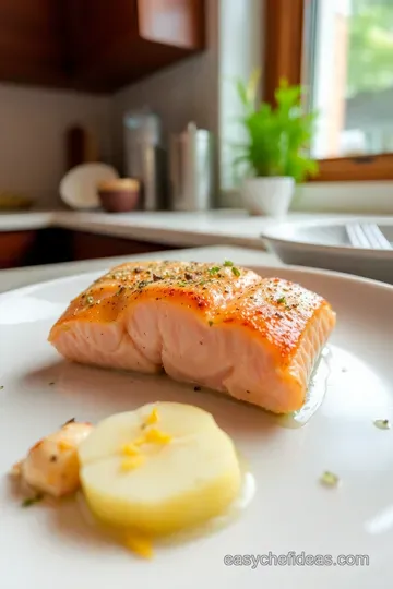 Garlic Butter Salmon with Lemon and Herbs steps