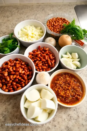 Spicy Gochujang Pit Beans ingredients