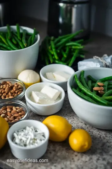 Green Bean Amandine: A Classic French Elegance ingredients
