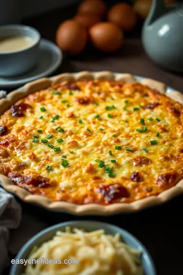 Hash Brown Quiche: A Breakfast Delight with a Crispy Twist presentation