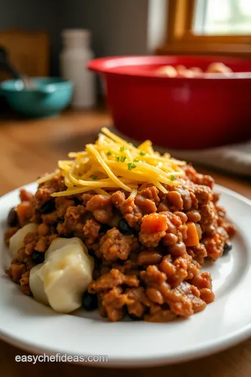 Hearty Crockpot Cowboy Casserole steps