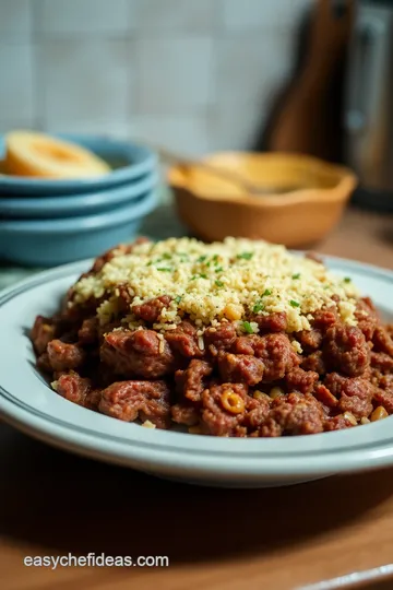 Hearty Meatloaf Casserole presentation