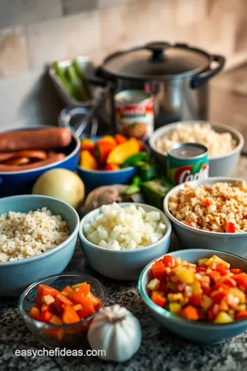 Hearty Rice Sausage Casserole: A Comfort Food Classic ingredients