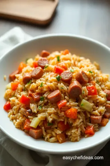 Hearty Rice Sausage Casserole: A Comfort Food Classic presentation