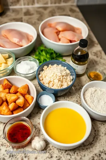 Honey Garlic Chicken Bites ingredients