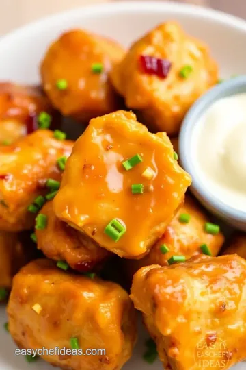 Honey Garlic Chicken Bites presentation