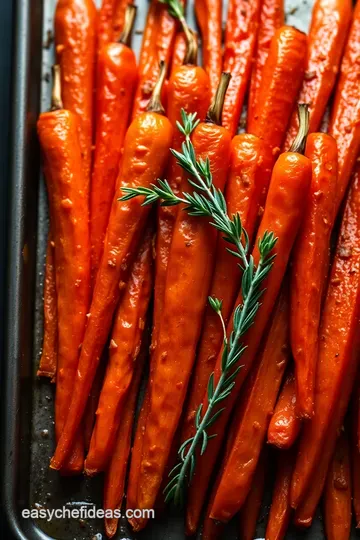 Honey-Roasted Carrots with Thyme: A Sweet and Savoury Delight presentation