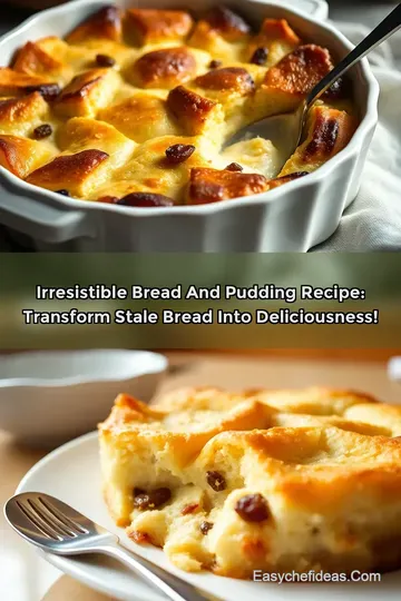 Irresistible Bread and Pudding Recipe: Transform Stale Bread into Deliciousness!