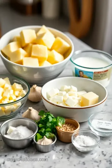 Garlic Mashed Potatoes ingredients