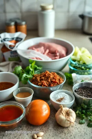 Meltingly Tender Homemade Carnitas ingredients