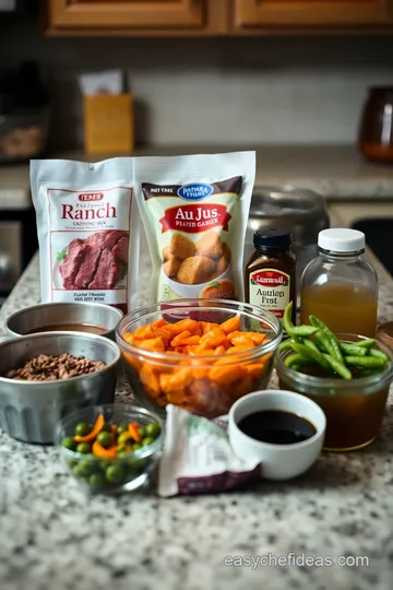 Mississippi Pot Roast Sandwiches ingredients