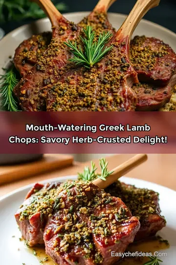 Mouth-Watering Greek Lamb Chops: Savory Herb-Crusted Delight!