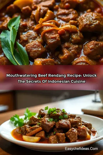 Mouthwatering Beef Rendang Recipe: Unlock the Secrets of Indonesian Cuisine