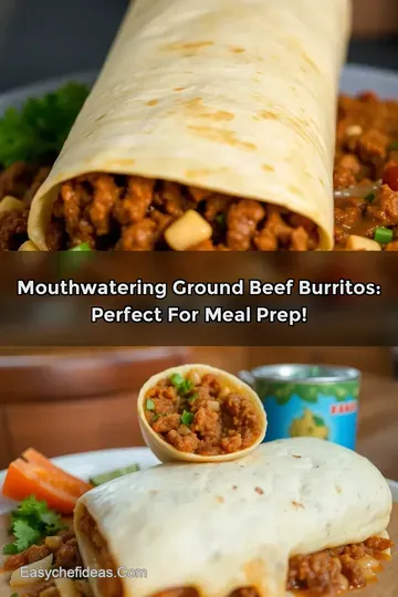 Mouthwatering Ground Beef Burritos: Perfect for Meal Prep!
