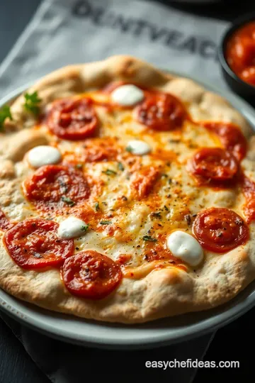 Naan Flatbread Pizza: A Quick and Flavorful Twist presentation