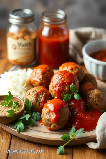 Oven Baked Meatballs with Marinara Sauce: A Family Favorite ingredients