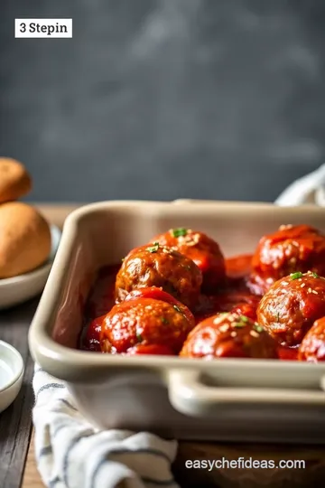 Oven Baked Meatballs with Marinara Sauce: A Family Favorite steps