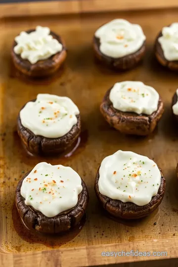 Oven Baked Mushrooms with Spicy Cream Cheese steps