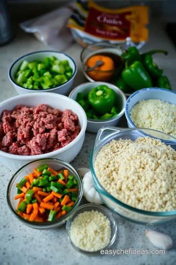 Philly Cheesesteak Meatloaf ingredients