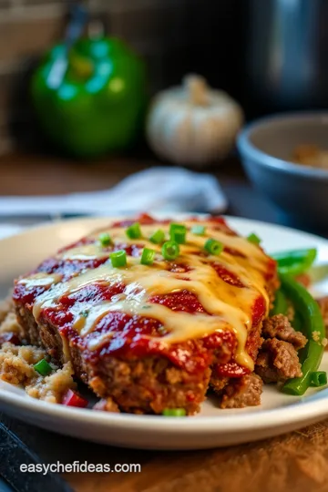 Philly Cheesesteak Meatloaf presentation