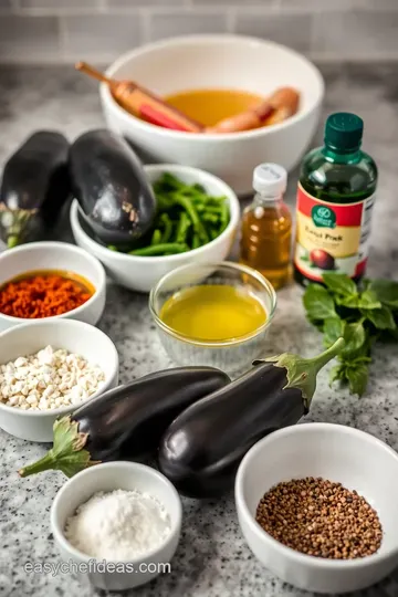 Roasted Eggplant Delight: A Savory Ode to an Iconic Vegetable ingredients
