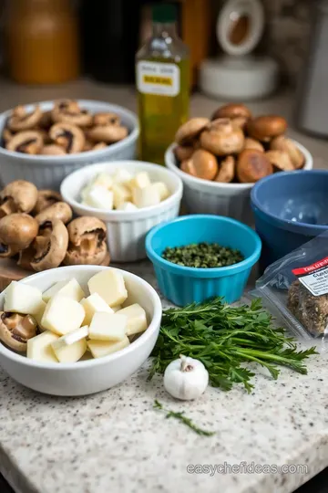 Roasted Garlic Herb Mushrooms: A Savory Delight from the Oven ingredients
