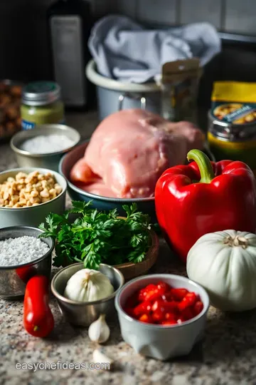 Rustic Chicken Cacciatore: A Hearty Italian Classic ingredients