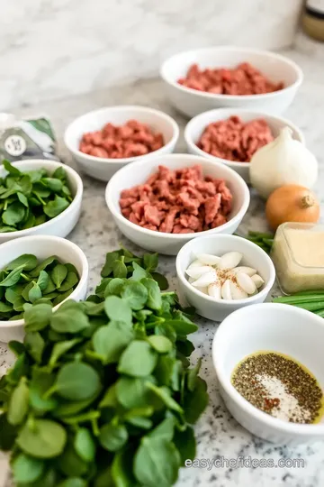 Mini Beef and Spinach Stuffed Pastries ingredients