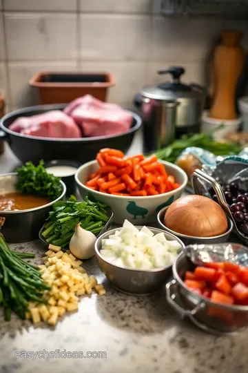 Savory Crockpot Lamb Shanks with Herb Gravy ingredients