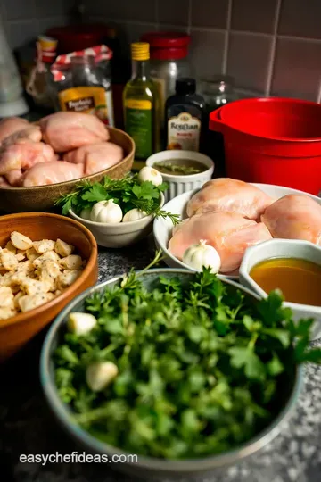 Savory Herb Garlic Roasted Chicken Thighs ingredients