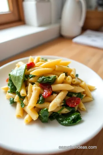 Savory Spinach and Sun-Dried Tomato Pasta Bake steps