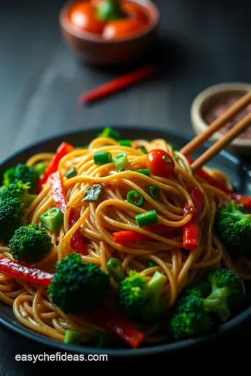Sizzling Vegetable Lo Mein: A Wholesome Take on a Chinese Classic presentation