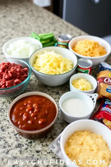 Sloppy Joe Casserole ingredients