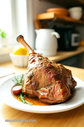 Slow-Cooked Mediterranean Lamb Leg in the Crockpot steps