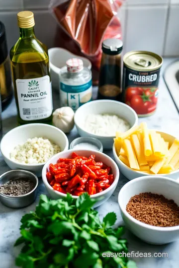 Spicy Penne all’Arrabbiata: A Fiery Italian Classic ingredients