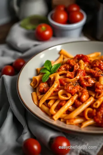 Spicy Penne all’Arrabbiata: A Fiery Italian Classic presentation