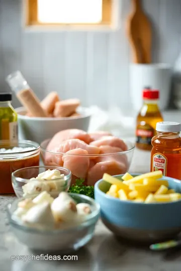Sticky Sweet Honey Garlic Chicken ingredients