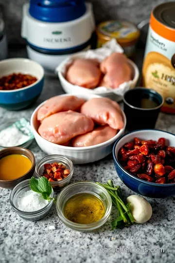 Sun-Dried Tomato Chicken with Basil Cream Sauce ingredients