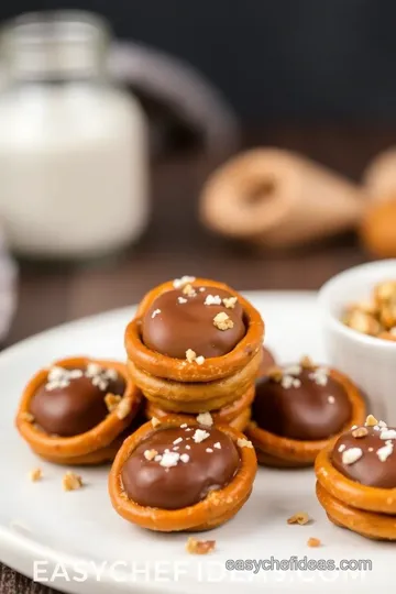 Sweet and Salty Rolo Pretzel Bites presentation