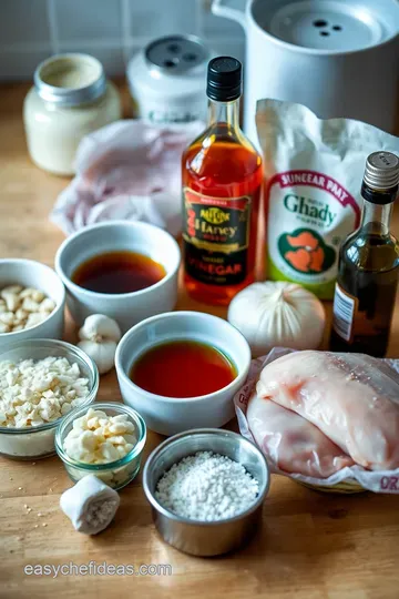 Sweet & Savory Honey Garlic Chicken ingredients