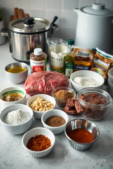 Tender & Tasty Crock Pot BBQ Beef Brisket ingredients