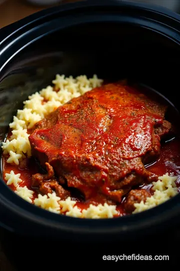 Tender & Tasty Crock Pot BBQ Beef Brisket presentation