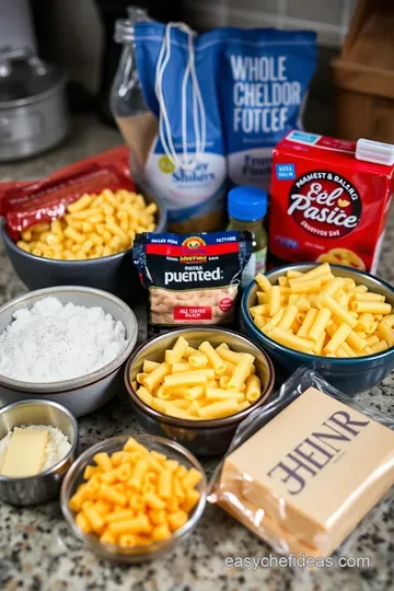 Ultimate Creamy Baked Mac and Cheese ingredients