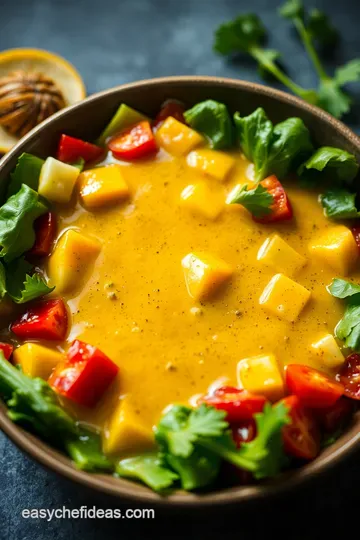 Zesty Homemade Salad Dressing: A Tangy Classic presentation