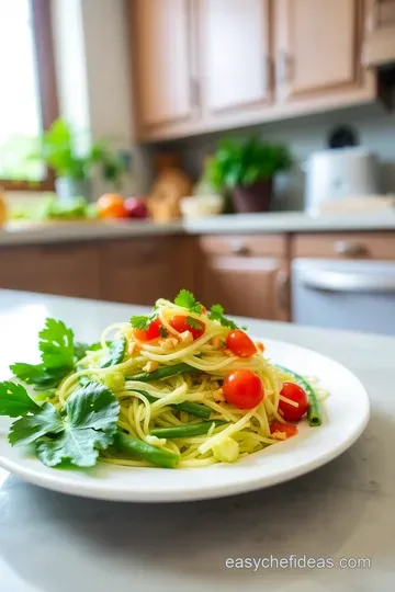 Zesty Thai Som Tam: A Fresh Papaya Salad Adventure steps