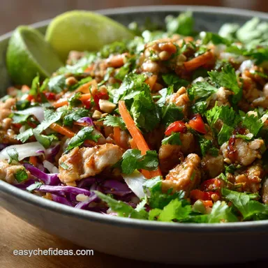 15Minute Chicken Larb Bowls: Healthy, Speedy Thai Dinner Recipe Recipe Card