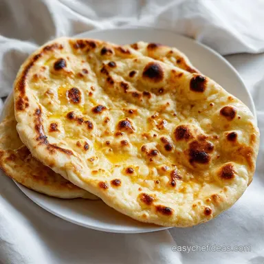 2 Ingredient Garlic Naan: 10 Servings