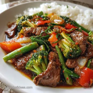 30Minute Beef Stir Fry with Vegetables in 30 Mins Recipe Card