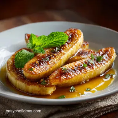 3Ingredient Baked Bananas: Foolproof Healthy Dessert in 25 Mins Recipe Card
