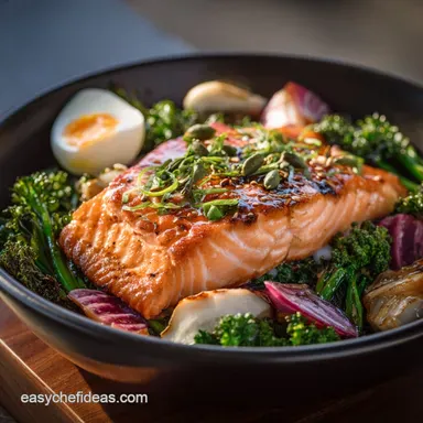 5Minute Canned Salmon Lunch Bowl: Healthy, Zero-Cook Lunch in 5 Minutes Recipe Card